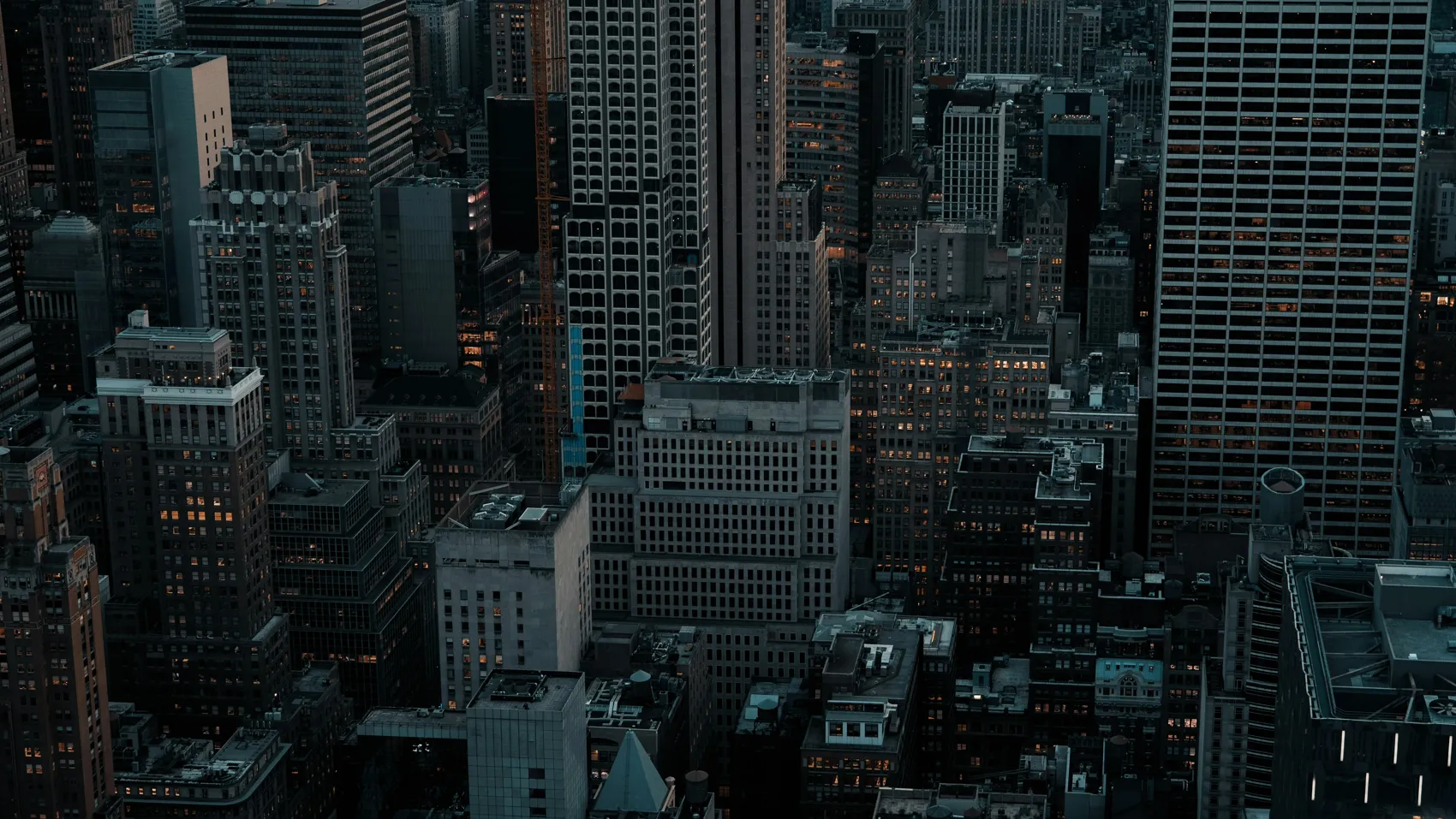 An aerial view of Chicago’s architecture